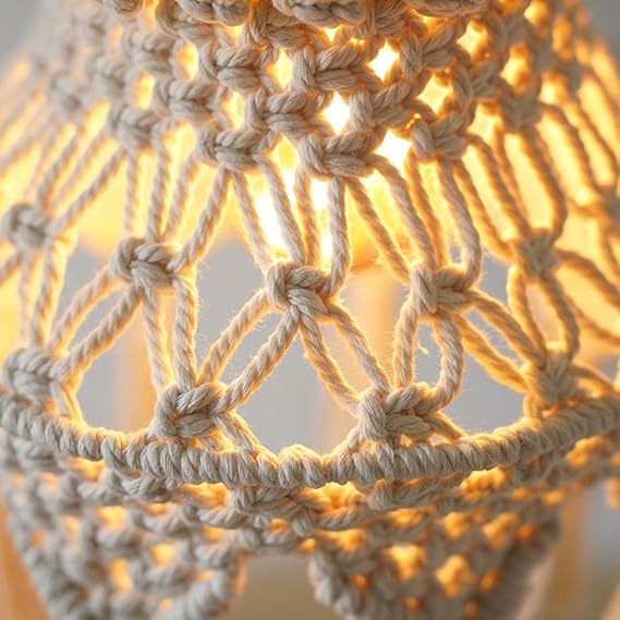 Macrame Lampshade For Home 20 inches - Leechoo